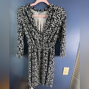 h&m black and white long sleeve dress Buy H&M Viscose shirt dress Online